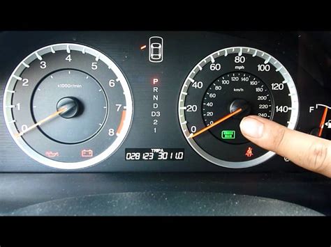 Step 3 3. . How to reset oil light on 2008 honda accord
